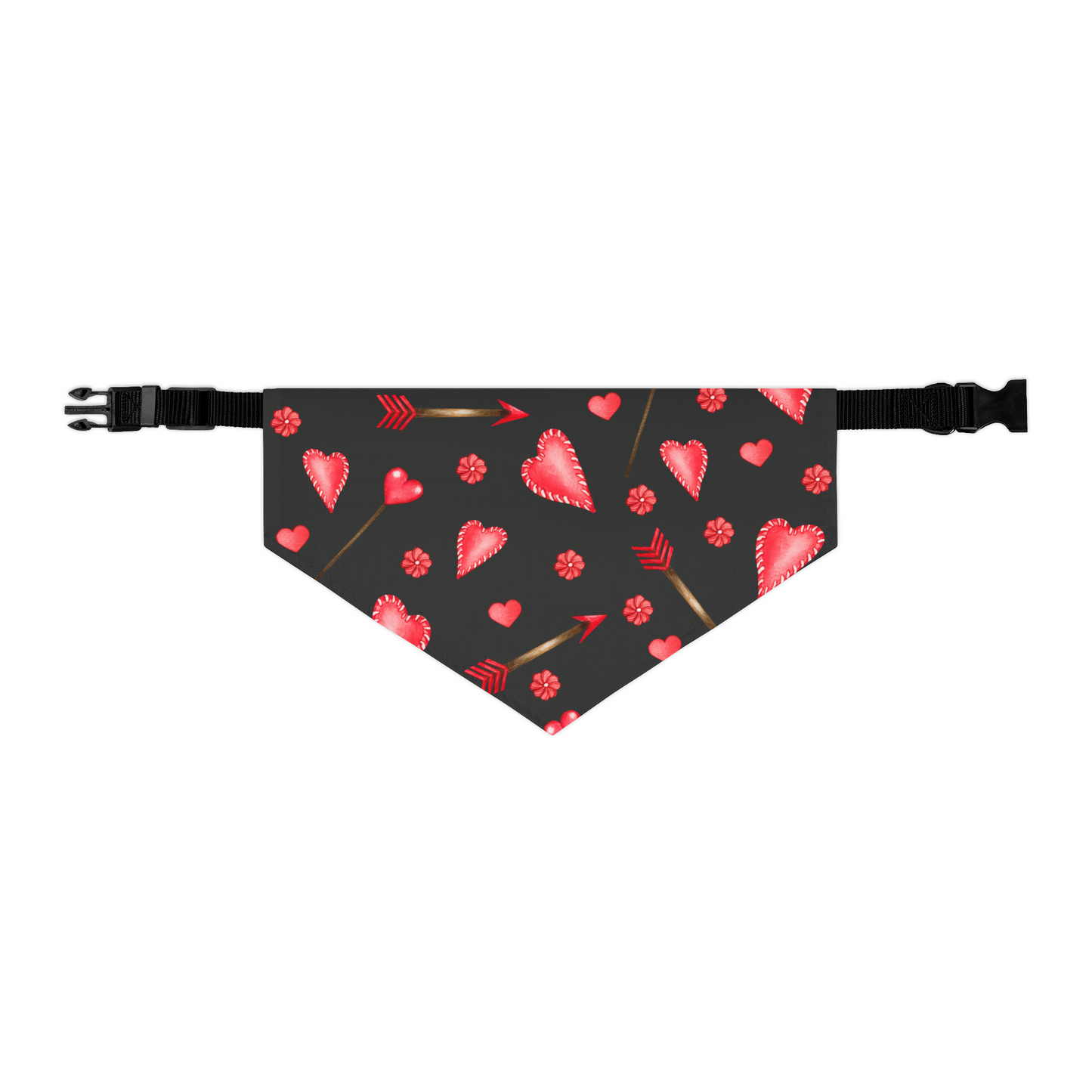 Hearts and Arrows Dog Bandana