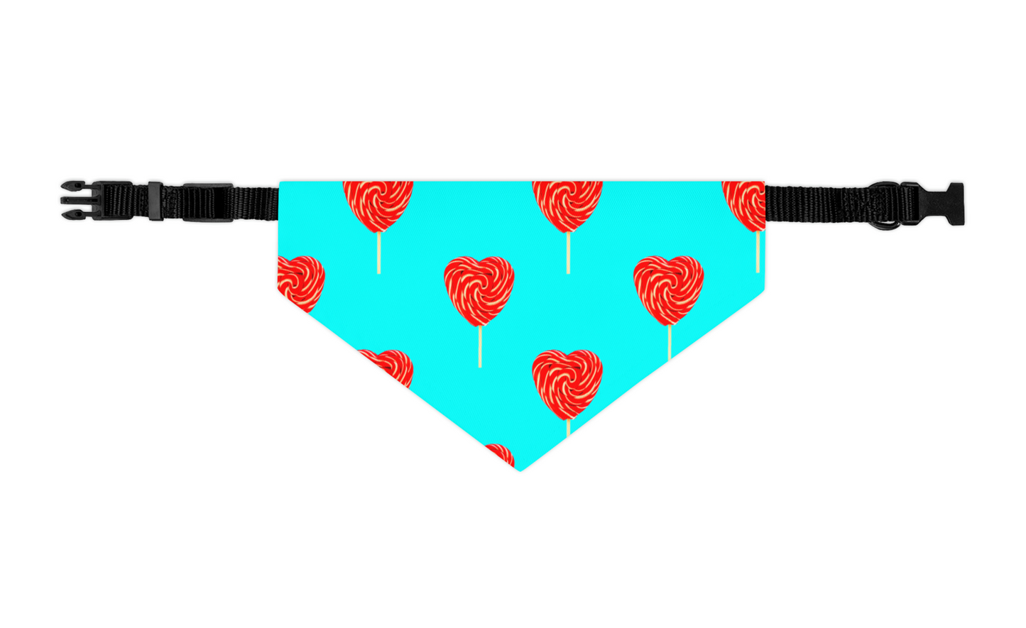 Heart Lollipop Dog Bandana