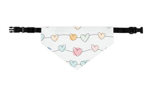 Hearts on a String Dog Bandana